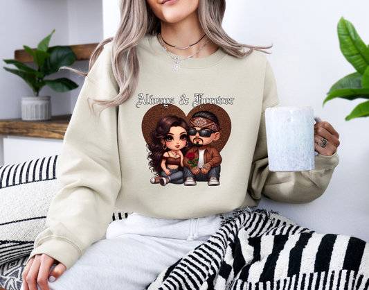 Always And Forever Couple Crewneck