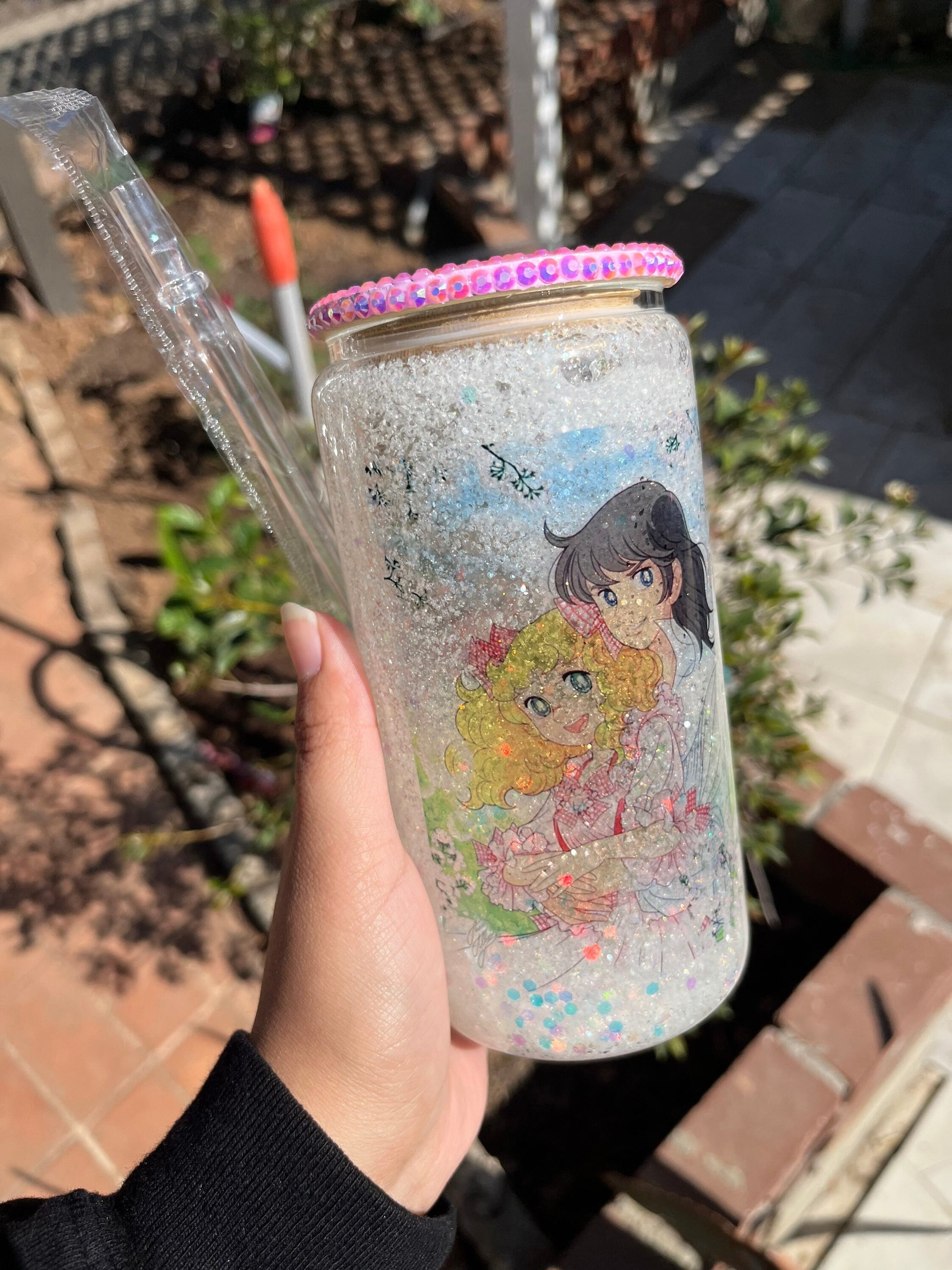 Candy Candy Anime Glass Can