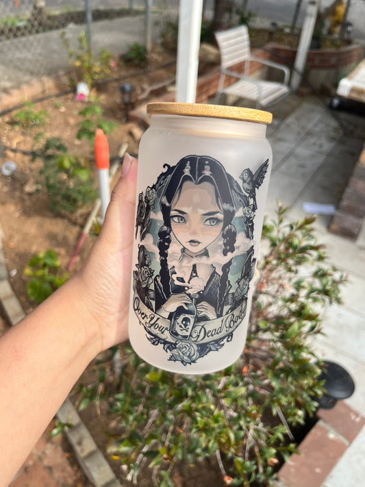 Wednesday Adams Glass Can