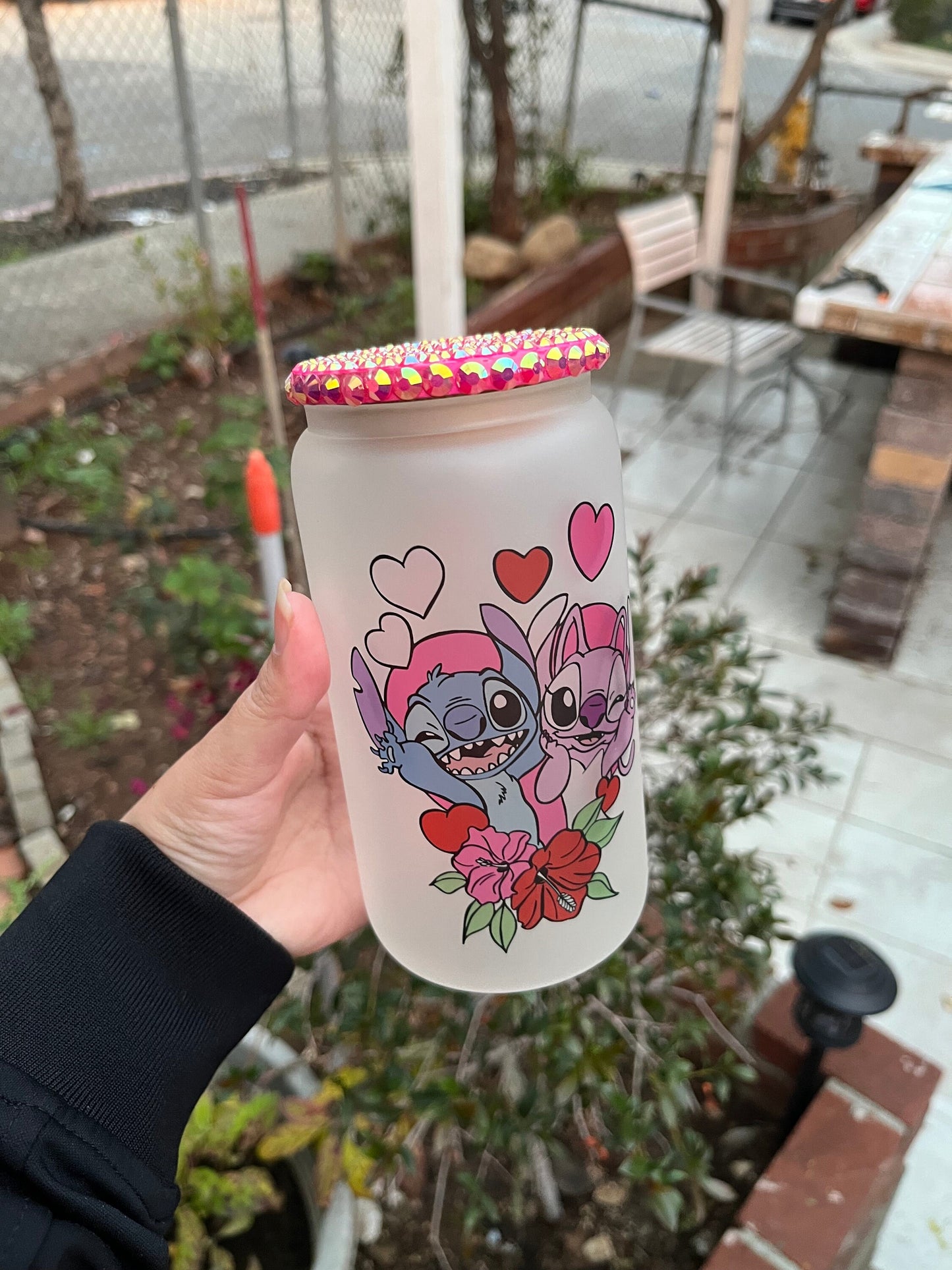 Stitch Glass Can