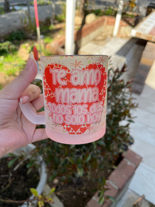 Frosted Glass Mug for Mother’s Day