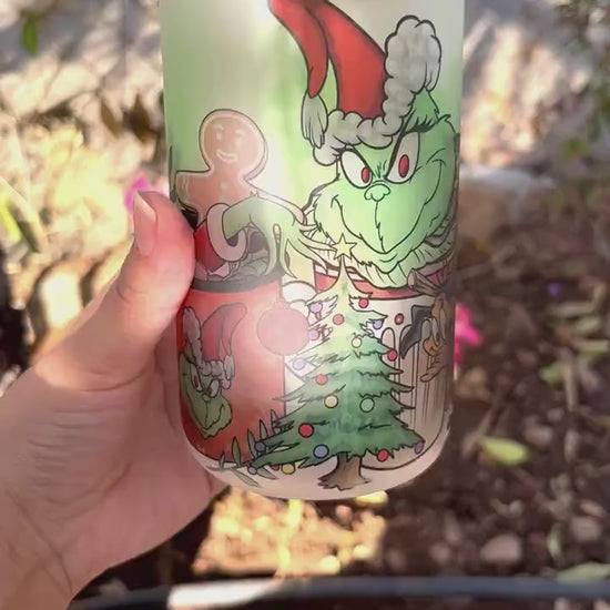 The Grinch Glass Can