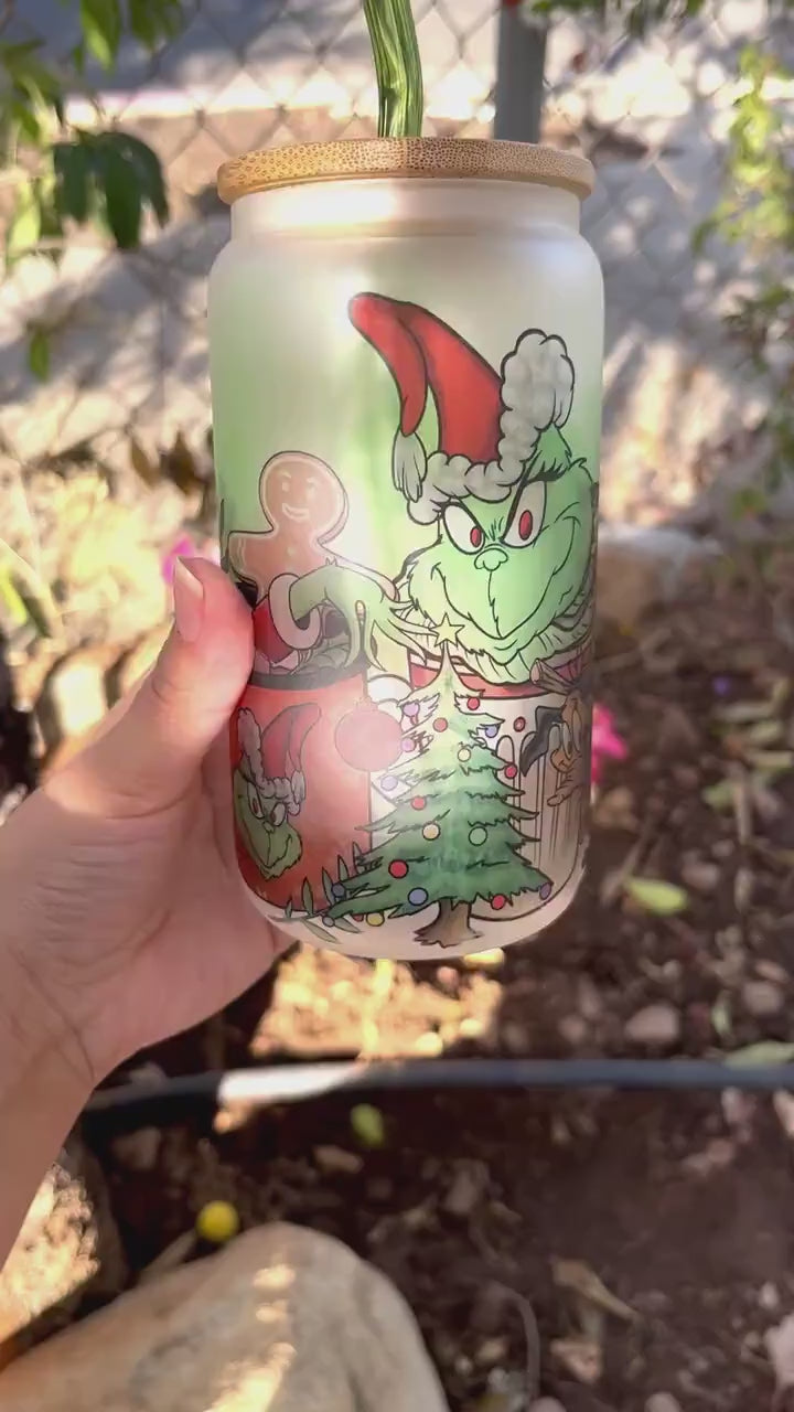 The Grinch Glass Can