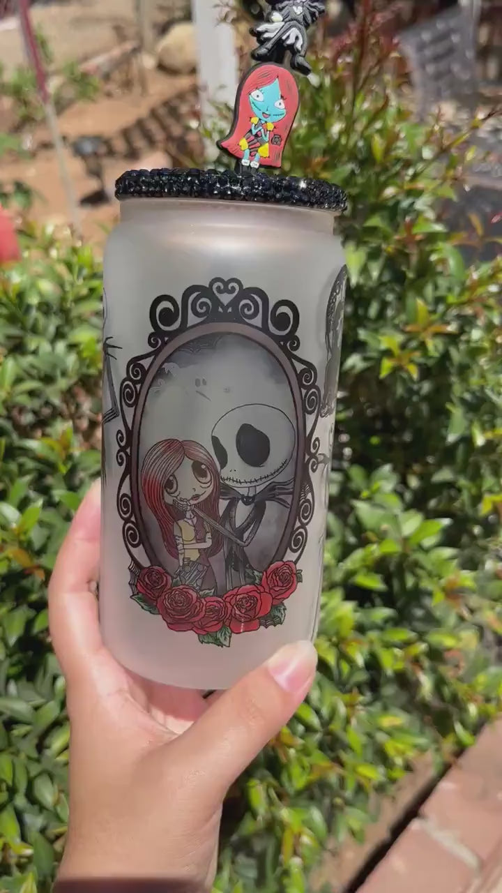 Jack Skellington and Sally Glass Can