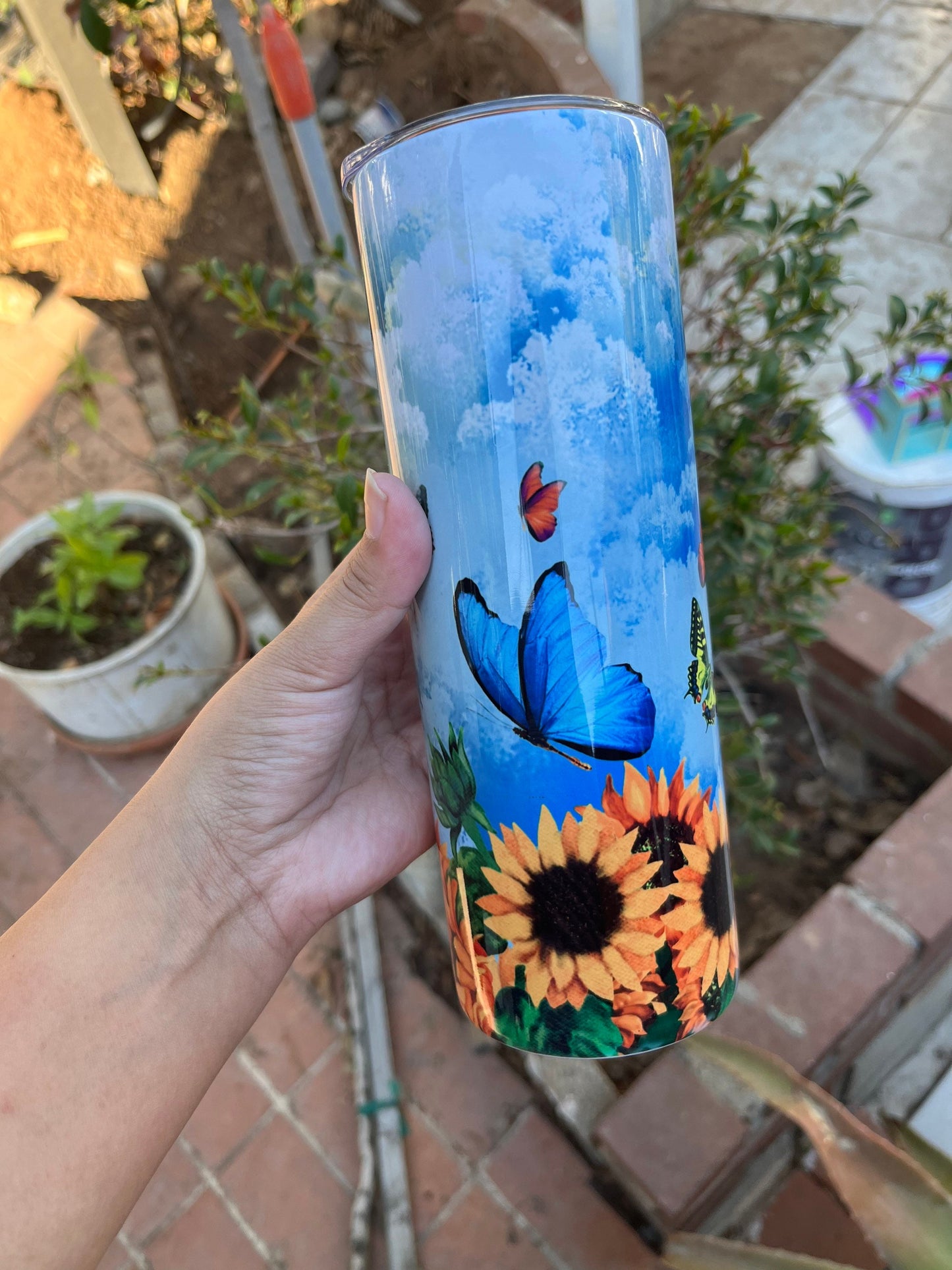 Butterfly 20oz tumbler