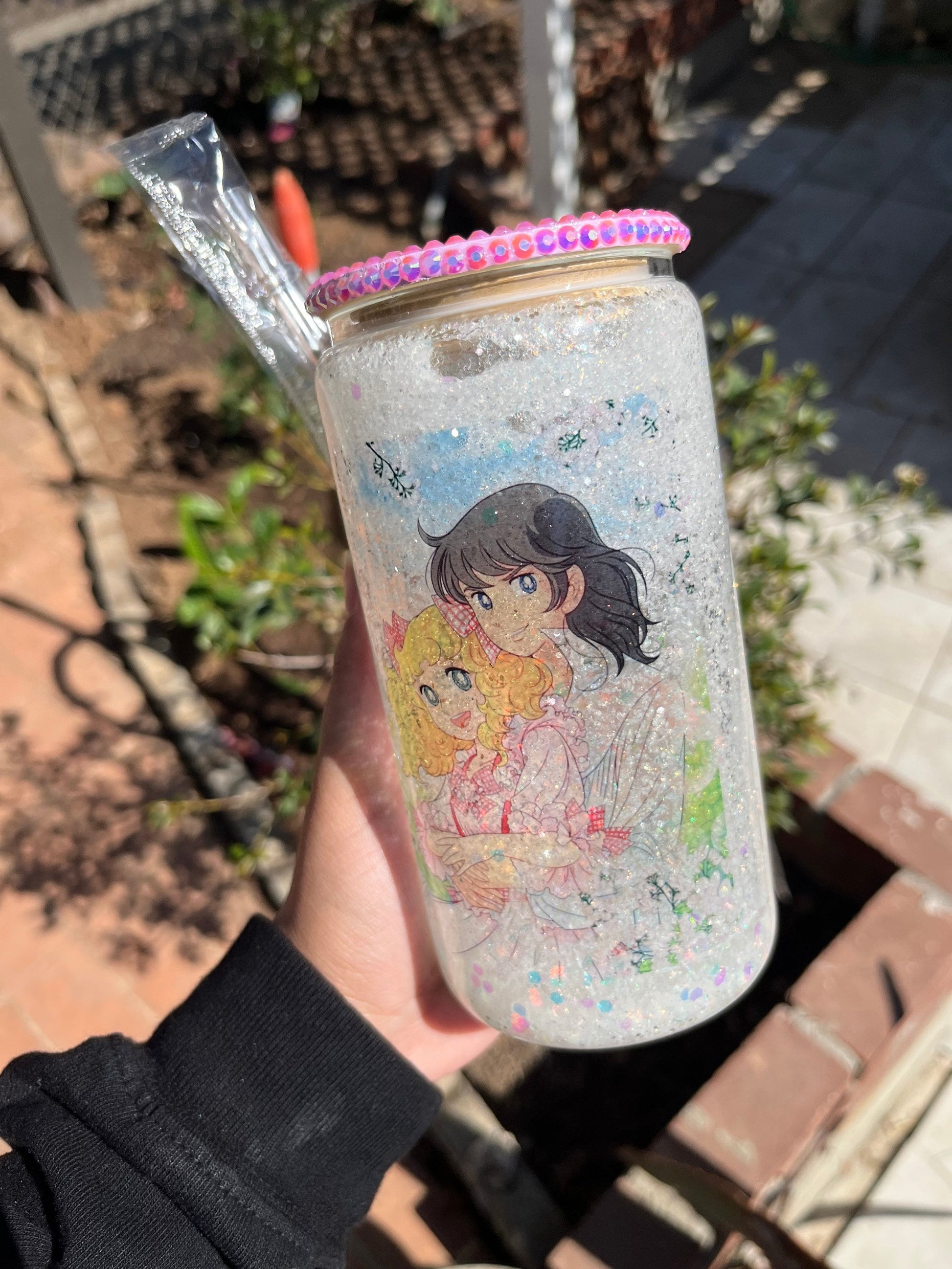 Candy Candy Anime Glass Can