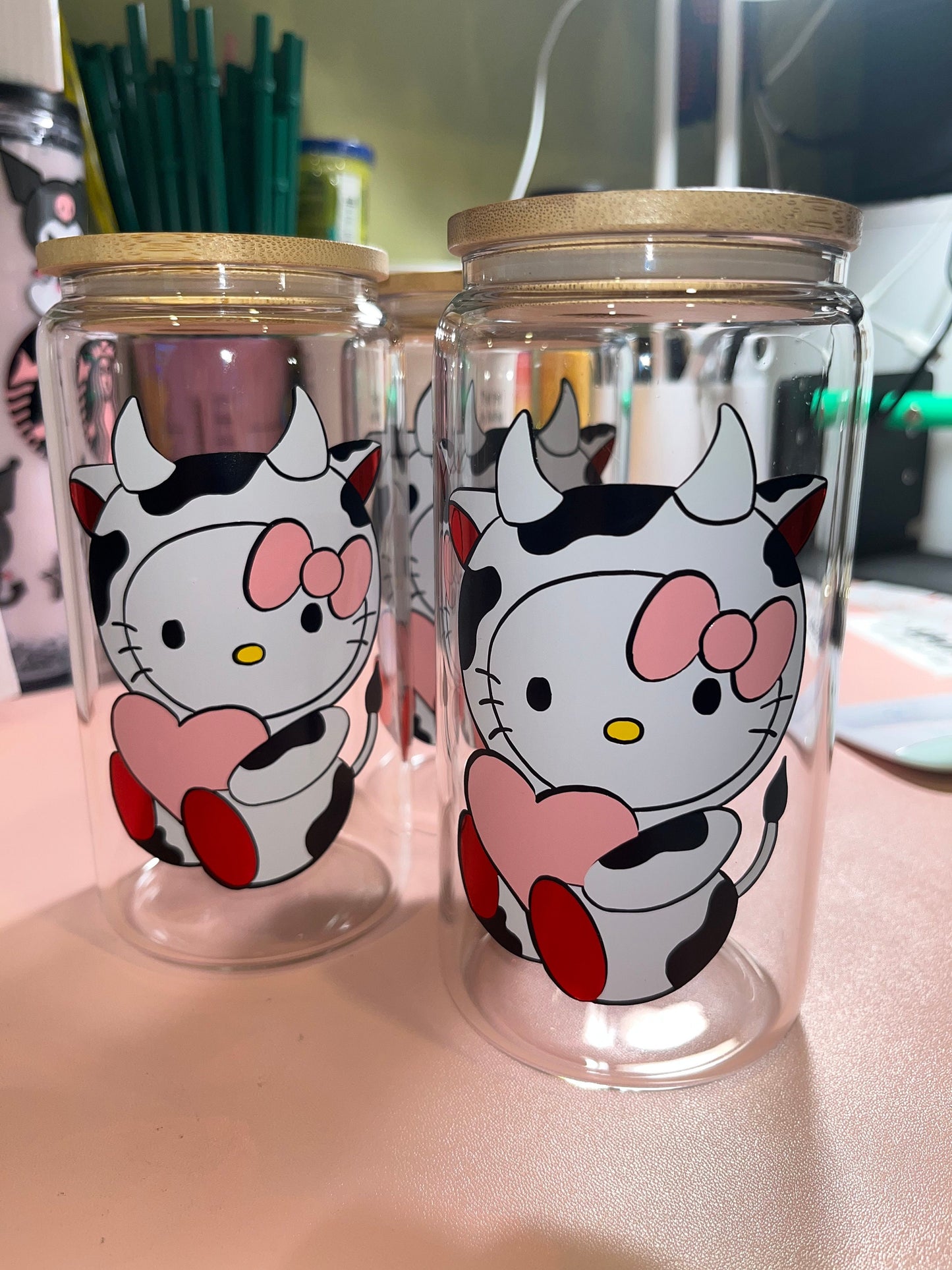 Hello Kitty Cow Costume Cup