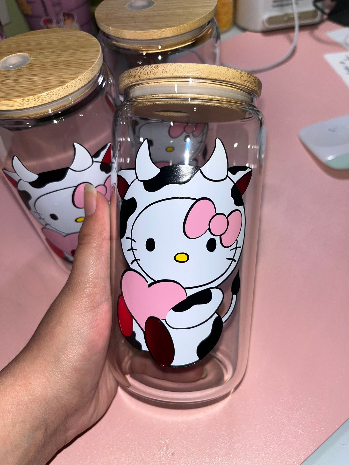 Hello Kitty Cow Costume Cup