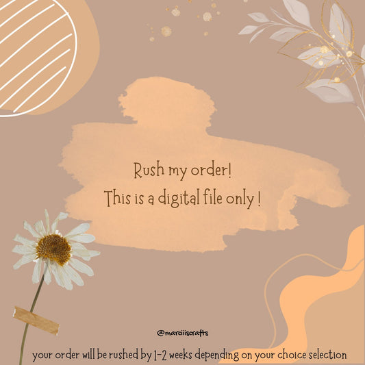 Rush My Order By 1 Week