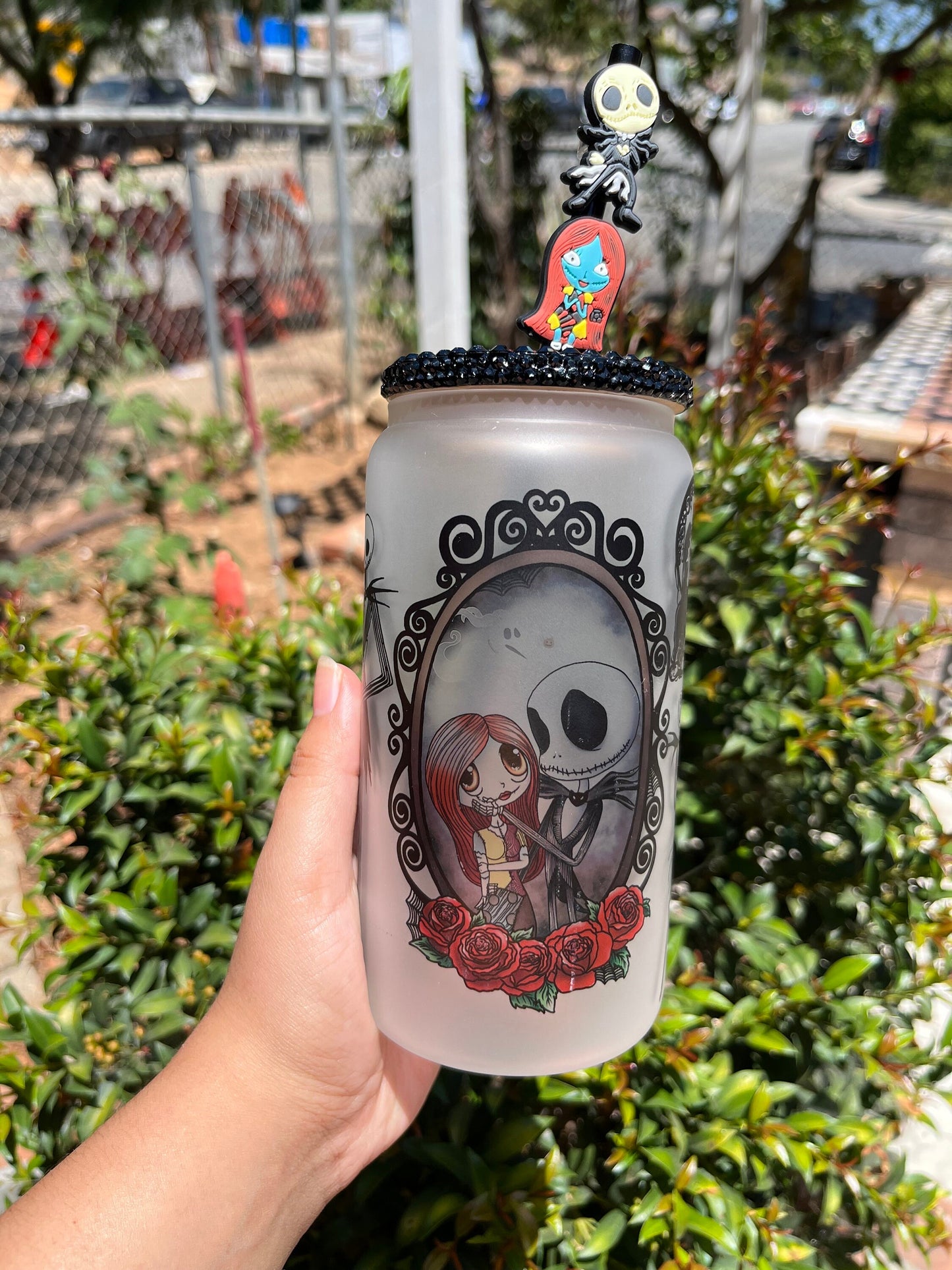 Jack Skellington and Sally Glass Can