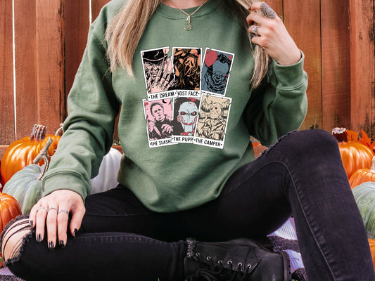 Horror Movie Characters Crewneck