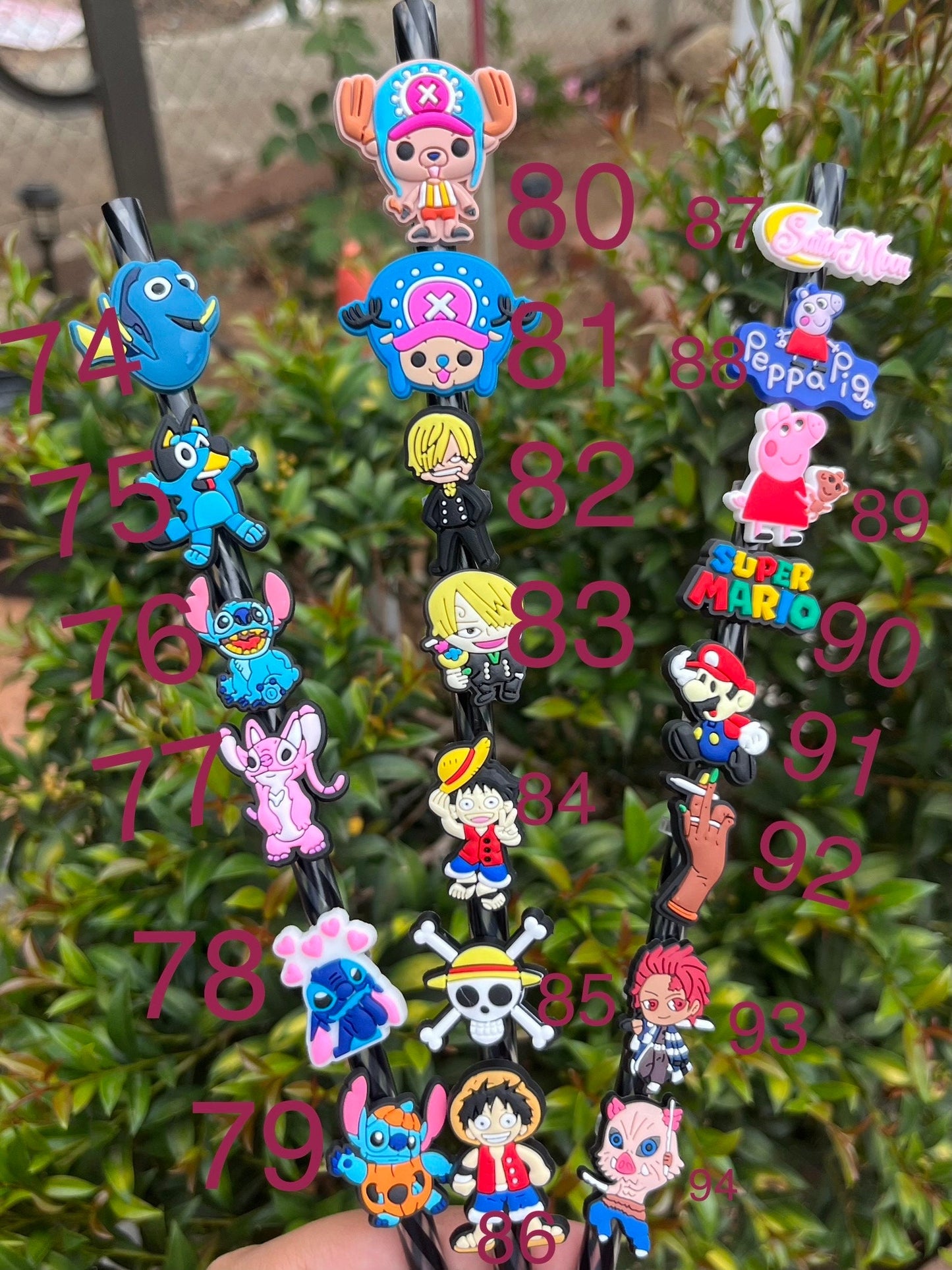 Straw Topper Charms