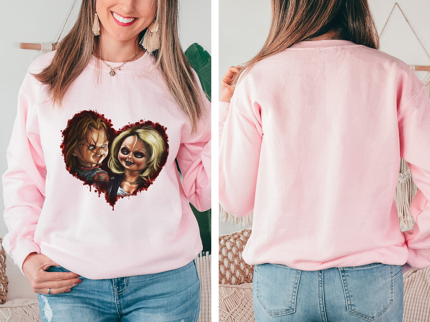 Chunky and Tiffany Heart Crewneck