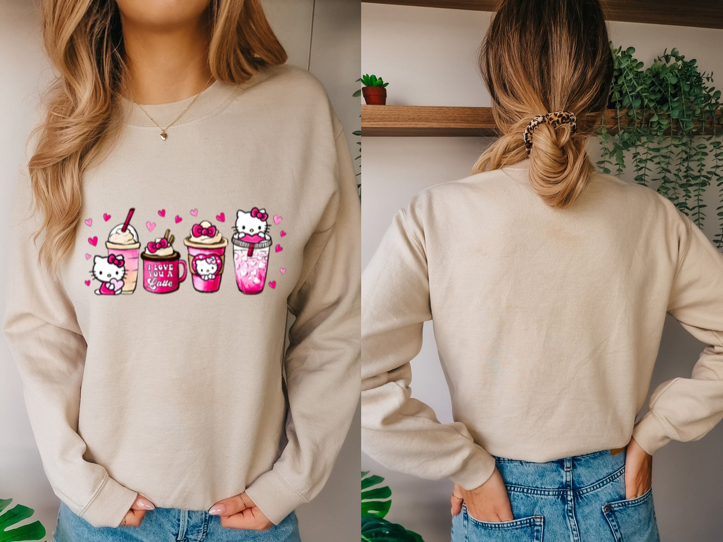 Kitty Latte Crewneck