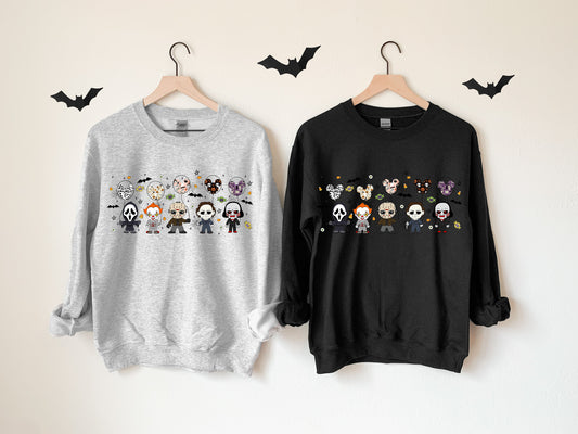 Horror Movie Characters Crewneck